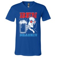 Ben Drankin Beer Mug Ben Franklin Patriotic Gift V-Neck T-Shirt