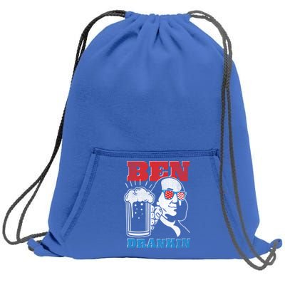 Ben Drankin Beer Mug Ben Franklin Patriotic Gift Sweatshirt Cinch Pack Bag