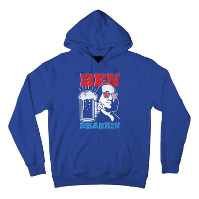 Ben Drankin Beer Mug Ben Franklin Patriotic Gift Tall Hoodie