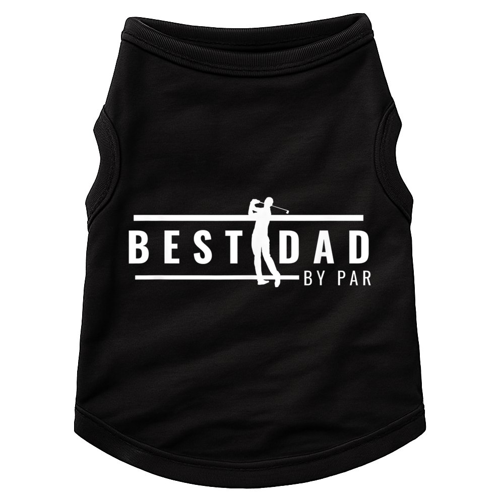 Best Dad By Par Funny Gift For Golf Lovers Doggie Tank