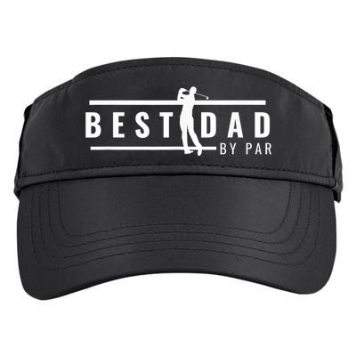 Best Dad By Par Funny Gift For Golf Lovers Adult Drive Performance Visor