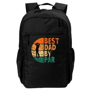 Best Dad By Par Golf Father's Day Golfing Funny Daily Commute Backpack