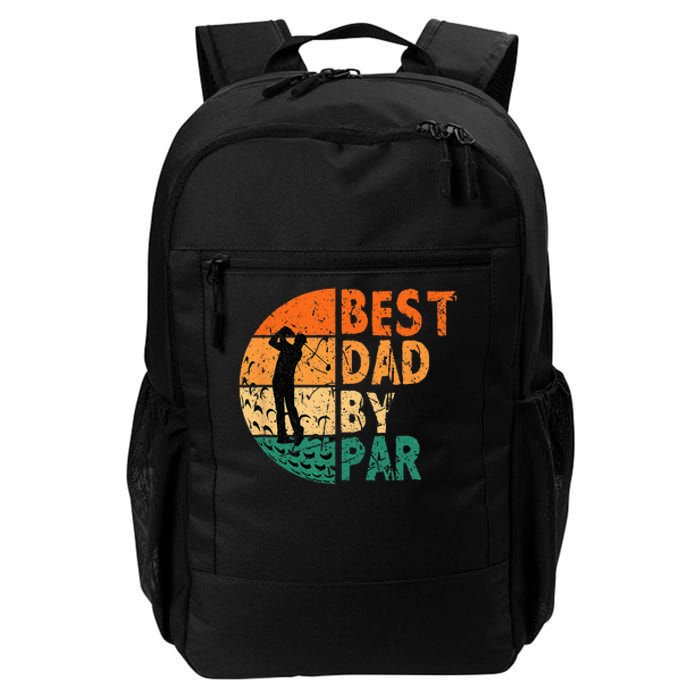 Best Dad By Par Golf Father's Day Golfing Funny Daily Commute Backpack