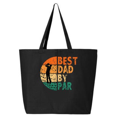 Best Dad By Par Golf Father's Day Golfing Funny 25L Jumbo Tote