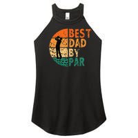 Best Dad By Par Golf Father's Day Golfing Funny Women's Perfect Tri Rocker Tank