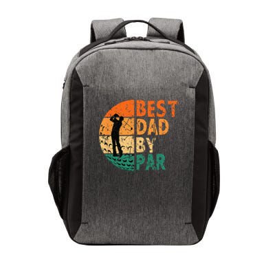 Best Dad By Par Golf Father's Day Golfing Funny Vector Backpack