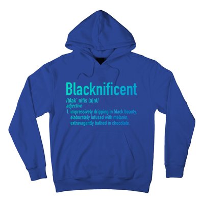 Blacknificent Definition Black History Black Pride Cool Gift Hoodie