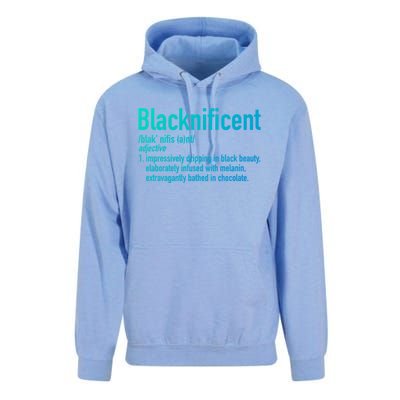 Blacknificent Definition Black History Black Pride Cool Gift Unisex Surf Hoodie