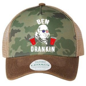 Ben Drankin Benjamin Franklin Sunglasses 4th Of July Gift Legacy Tie Dye Trucker Hat