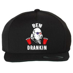 Ben Drankin Benjamin Franklin Sunglasses 4th Of July Gift Wool Snapback Cap