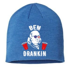 Ben Drankin Benjamin Franklin Sunglasses 4th Of July Gift Sustainable Beanie