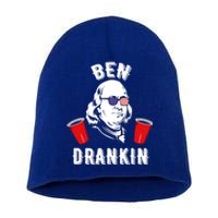 Ben Drankin Benjamin Franklin Sunglasses 4th Of July Gift Short Acrylic Beanie