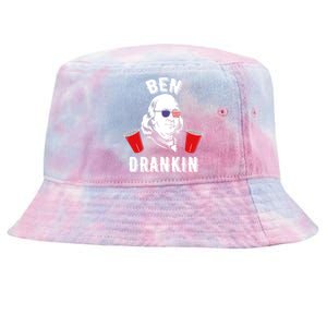 Ben Drankin Benjamin Franklin Sunglasses 4th Of July Gift Tie-Dyed Bucket Hat