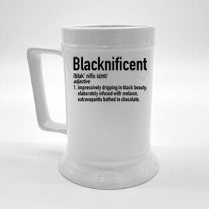 Blacknificent Definition Black History Black Pride Gift Beer Stein