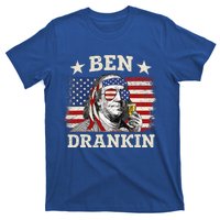 Ben Drankin Benjamin Franklin 4th Of July Funny Drinking T-Shirt