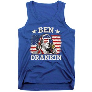 Ben Drankin Benjamin Franklin 4th Of July Funny Drinking Tank Top