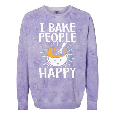 Baking Design Baking Bake Pastry Chef Baker Colorblast Crewneck Sweatshirt