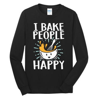 Baking Design Baking Bake Pastry Chef Baker Tall Long Sleeve T-Shirt