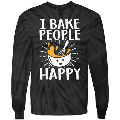 Baking Design Baking Bake Pastry Chef Baker Tie-Dye Long Sleeve Shirt