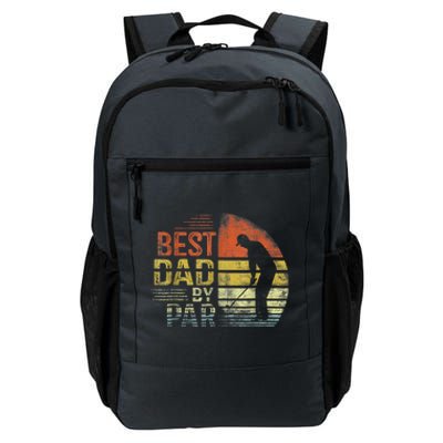 Best Dad By Par Retro Vintage Fathers Day Golf Lover Golfer Daily Commute Backpack