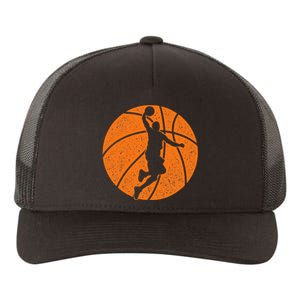 Basketball Dunk Ball Shooting Sports Game Trainer Yupoong Adult 5-Panel Trucker Hat