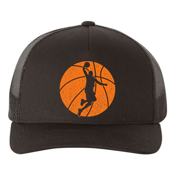 Basketball Dunk Ball Shooting Sports Game Trainer Yupoong Adult 5-Panel Trucker Hat