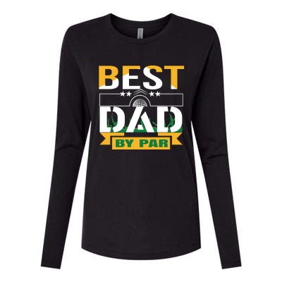 Best Dad By Par Womens Cotton Relaxed Long Sleeve T-Shirt