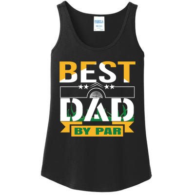 Best Dad By Par Ladies Essential Tank