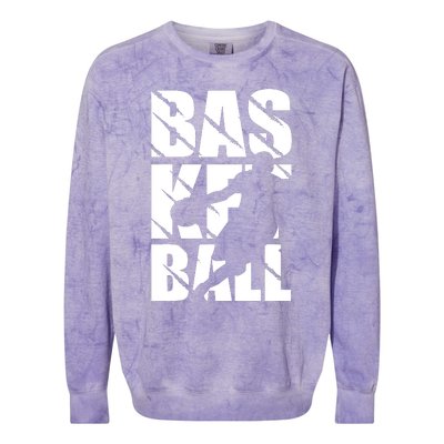 Basketball Design Colorblast Crewneck Sweatshirt