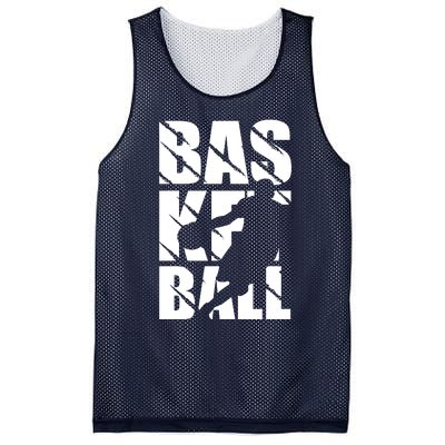 Basketball Design Mesh Reversible Basketball Jersey Tank