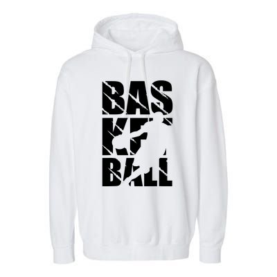 Basketball Design Garment-Dyed Fleece Hoodie