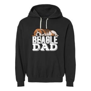 Beagle Dad Beagle Dog Lover Gift Garment-Dyed Fleece Hoodie