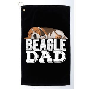 Beagle Dad Beagle Dog Lover Gift Platinum Collection Golf Towel