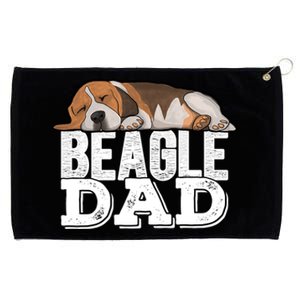 Beagle Dad Beagle Dog Lover Gift Grommeted Golf Towel