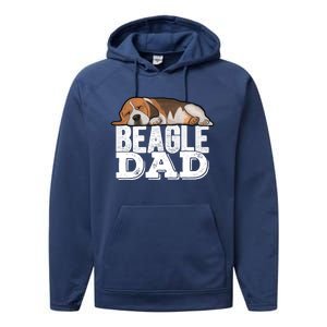 Beagle Dad Beagle Dog Lover Gift Performance Fleece Hoodie