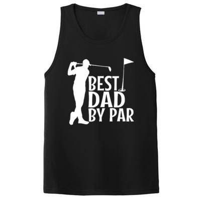 Best Dad By By Funny Father FatherS Day Golfer Golf Gift PosiCharge Competitor Tank