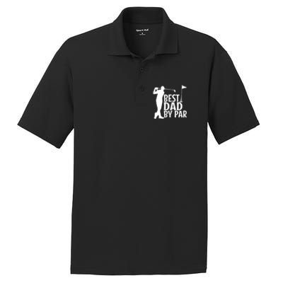 Best Dad By By Funny Father FatherS Day Golfer Golf Gift PosiCharge RacerMesh Polo