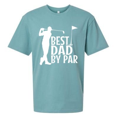 Best Dad By By Funny Father FatherS Day Golfer Golf Gift Sueded Cloud Jersey T-Shirt