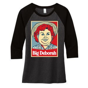 Big Deborah Women's Tri-Blend 3/4-Sleeve Raglan Shirt