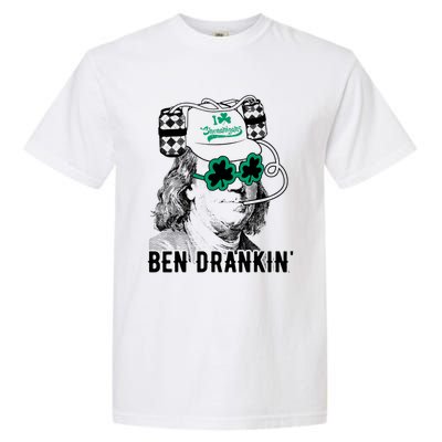 Ben Drankin Benjamin Franklin Funny St Patricks Day Garment-Dyed Heavyweight T-Shirt