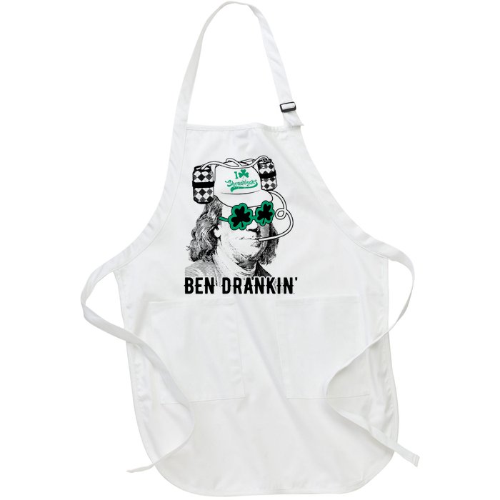 Ben Drankin Benjamin Franklin Funny St Patricks Day Full-Length Apron With Pockets