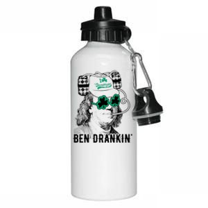 Ben Drankin Benjamin Franklin Funny St Patricks Day Aluminum Water Bottle