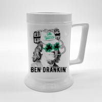 Ben Drankin Benjamin Franklin Funny St Patricks Day Beer Stein