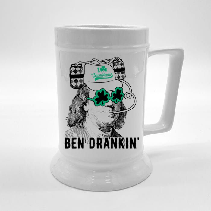 Ben Drankin Benjamin Franklin Funny St Patricks Day Beer Stein