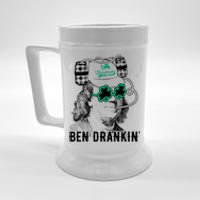 Ben Drankin Benjamin Franklin Funny St Patricks Day Beer Stein