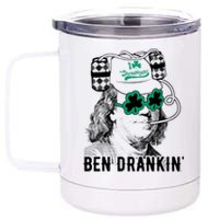 Ben Drankin Benjamin Franklin Funny St Patricks Day 12 oz Stainless Steel Tumbler Cup