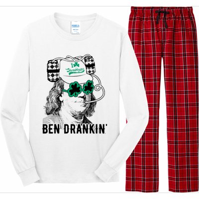 Ben Drankin Benjamin Franklin Funny St Patricks Day Long Sleeve Pajama Set