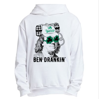 Ben Drankin Benjamin Franklin Funny St Patricks Day Urban Pullover Hoodie