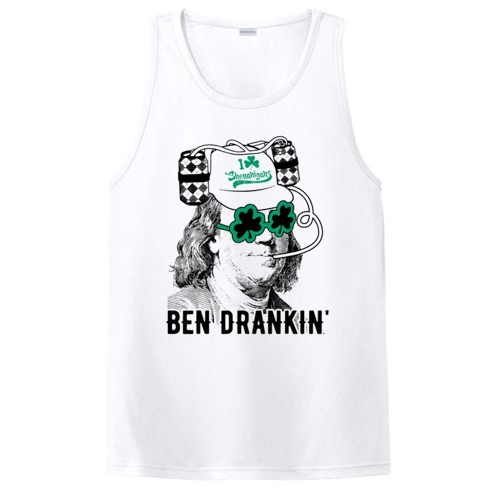 Ben Drankin Benjamin Franklin Funny St Patricks Day PosiCharge Competitor Tank