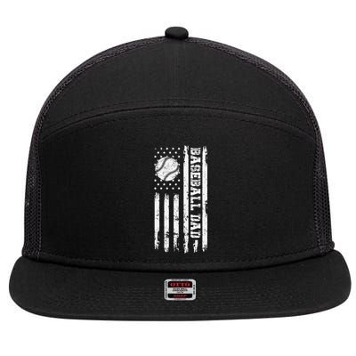 Baseball Dad Baseball lover for Father's day 7 Panel Mesh Trucker Snapback Hat